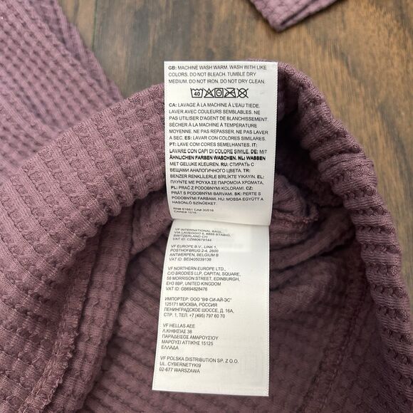 The North Face Chabot Mock Neck Long Sleeve Sweater Midnight Muave Large NWT - Picture 5 of 7